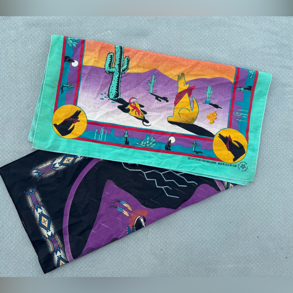 Colorful Southwestern Print Scarf / Bandannas